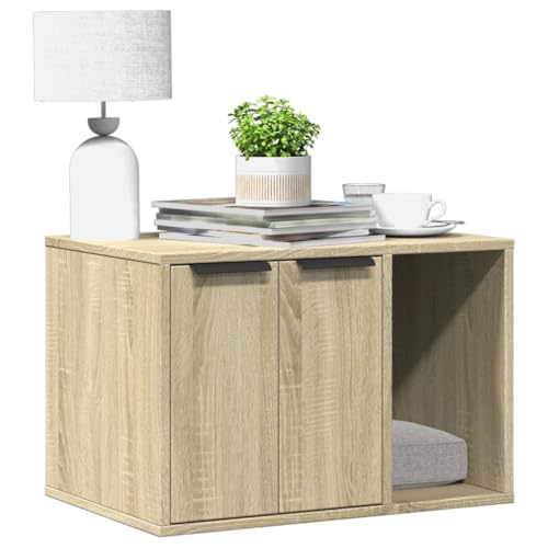 HOMEELIKE Katzenklo Sonoma Eiche 60x40x40 cm Holzwerkstoff HOMEELIKE Katzenklo Sonoma Eiche 60x40x40 cm Holzwerkstoff von HOMEELIKE