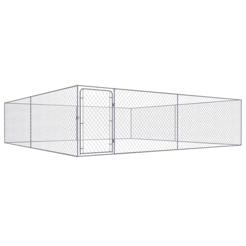 HOMEELIKE Outdoor-Hundezwinger Verzinkter Stahl 4 x 4 x 1 m HOMEELIKE Outdoor-Hundezwinger Verzinkter Stahl 4 x 4 x 1 m von HOMEELIKE
