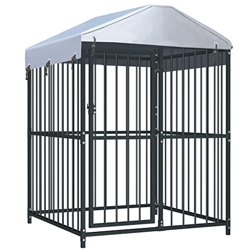 HOMEELIKE Outdoor-Hundezwinger mit ¨¹berdachung 120x120x150 cm HOMEELIKE Outdoor-Hundezwinger mit ¨¹berdachung 120x120x150 cm von HOMEELIKE
