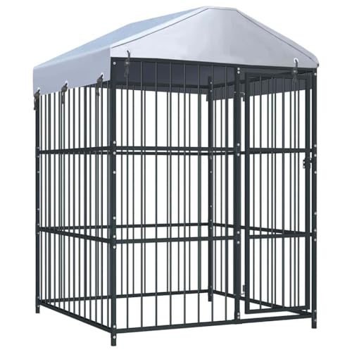 HOMEELIKE Outdoor-Hundezwinger mit ¨¹berdachung 150 x 150 x 200 cm HOMEELIKE Outdoor-Hundezwinger mit ¨¹berdachung 150 x 150 x 200 cm von HOMEELIKE