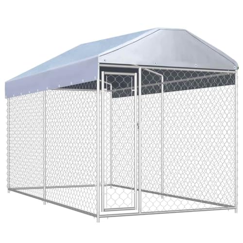 HOMEELIKE Outdoor-Hundezwinger mit ¨¹berdachung 382x192x225 cm HOMEELIKE Outdoor-Hundezwinger mit ¨¹berdachung 382x192x225 cm von HOMEELIKE