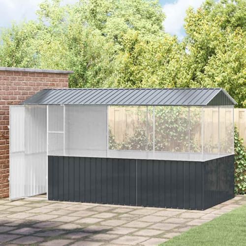 HOMEELIKE Vogelk?fig Anthrazit 215 x 78 x 200 cm, verzinktes Stahl HOMEELIKE Vogelk?fig Anthrazit 215 x 78 x 200 cm, verzinktes Stahl von HOMEELIKE