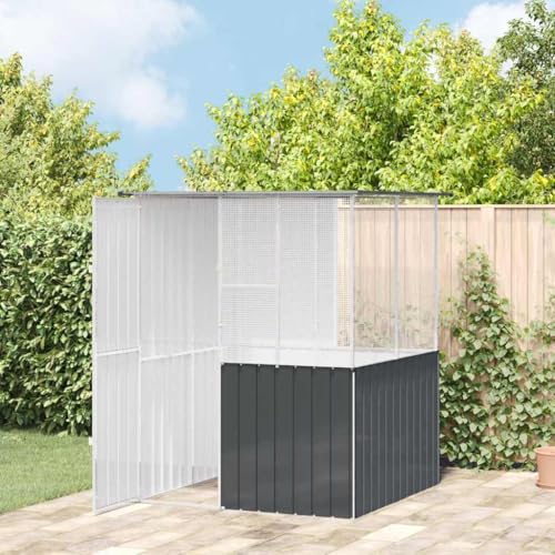 HOMEELIKE Vogelk?fig in Anthrazit, 215 x 78 x 200 cm, aus verzinktem Stahl. HOMEELIKE Vogelk?fig in Anthrazit, 215 x 78 x 200 cm, aus verzinktem Stahl. von HOMEELIKE