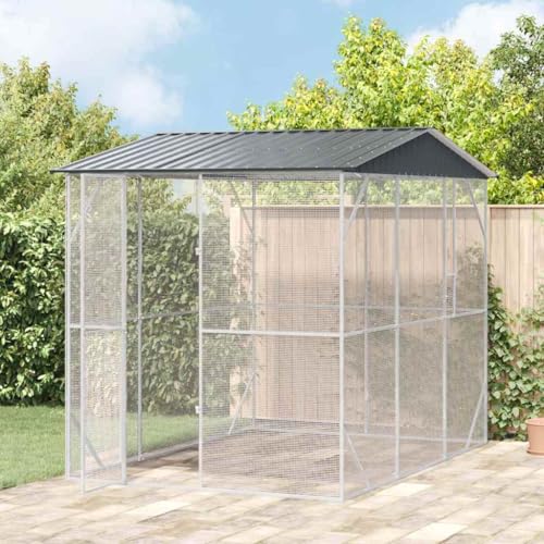 HOMEELIKE Vogelvoliere Anthrazit, 310 x 227 x 247 cm, aus Stahl HOMEELIKE Vogelvoliere Anthrazit, 310 x 227 x 247 cm, aus Stahl von HOMEELIKE