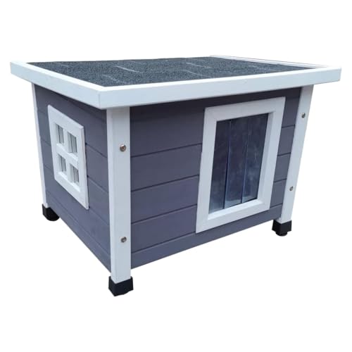 @Pet Outdoor Katzenhaus XL 68,5x54x51,5 cm Holz Grau und Wei? @Pet Outdoor Katzenhaus XL 68,5x54x51,5 cm Holz Grau und Wei? von HOMEELIKE