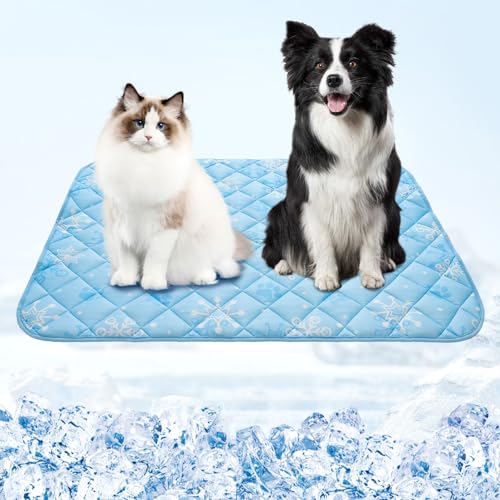 Homimp Cool Pet Pad, Sommer-Kühlmatte und Isomatte, Himmelblau, L, 79,5 x 97,5 cm Homimp Cool Pet Pad, Sommer-Kühlmatte und Isomatte, Himmelblau, L, 79,5 x 97,5 cm von HOMIMP