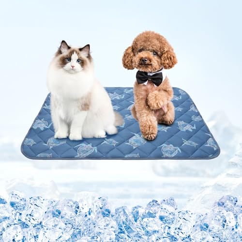 Homimp Cool Pet Pad, Sommer-Kühlmatte und Isomatte, Marineblau, Größe M, 49,5 x 79,5 cm Homimp Cool Pet Pad, Sommer-Kühlmatte und Isomatte, Marineblau, Größe M, 49,5 x 79,5 cm von HOMIMP