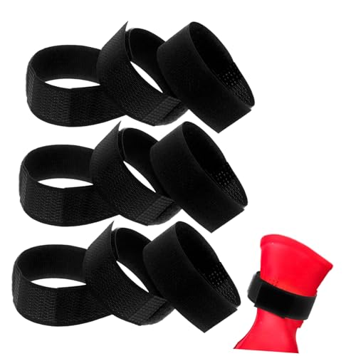 HOMOBABE 10 Stück rutschfeste Hundeschuhhalter Verstellbare Sockenbänder für Haustiere Pfotenschutzbänder Outdoor Sicherer von HOMOBABE
