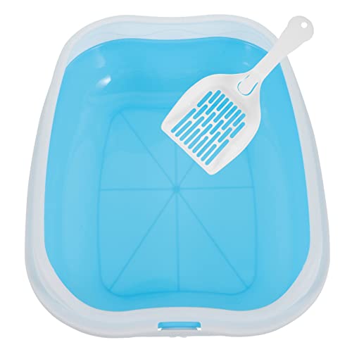 HOMOBABE 1 Satz Halb verknüpfter Katzenstreuentopf Scoop Müllschaufel Mülleimer Katzenpfanne Katzentoiletten Katzentoilette, Töpfchen Katze Töpfchen Katzenklo Katzentonne Plastik Himmelblau HOMOBABE 1 Satz Halb verknüpfter Katzenstreuentopf Scoop Müllschaufel Mülleimer Katzenpfanne Katzentoiletten Katzentoilette, Töpfchen Katze Töpfchen Katzenklo Katzentonne Plastik Himmelblau von HOMOBABE