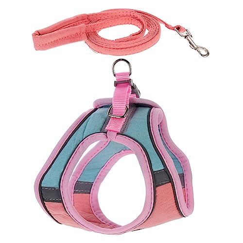 HOMOBABE 1 Satz Haustier Geschirr pet Supplies hundegurt Haustiergeschirr Haustierhalsband Katzenleine Katzengeschirr Weste Seil zum Laufen für Haustiere Hund zieht Seil Wildleder- Green von HOMOBABE