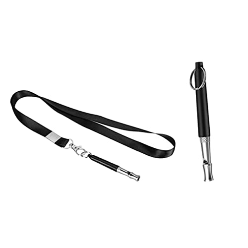HOMOBABE 1 Satz Haustier -Trainingset Dog Whistles hundegurt Hundeerziehung hundetraining zubehör Welpen-Essentials Leine Klicker für Haustiertraining Knopfklicker mit Handschlaufe Black von HOMOBABE