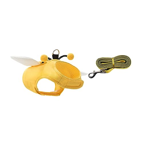 HOMOBABE 1 Satz Hundeleine Haustiere Geschirr Gehen Leine Für Hunde Weste Groß Welpe Aluminiumlegierung Yellow von HOMOBABE