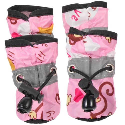 HOMOBABE 1 Satz Hundeschuhe Mit Weicher Sohle Pfote Mittel Körperpflege Im Freien Griff Schuhe Für Kleine Hunde Groß Haustier Schnee Stiefeletten Abdeckung Welpe Stoff Rosa HOMOBABE 1 Satz Hundeschuhe Mit Weicher Sohle Pfote Mittel Körperpflege Im Freien Griff Schuhe Für Kleine Hunde Groß Haustier Schnee Stiefeletten Abdeckung Welpe Stoff Rosa von HOMOBABE