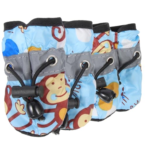 HOMOBABE 1 Satz Hundeschuhe mit weicher Sohle geschmeidig Griffe schützend Schuhhund gehen Pfote verstellbare Schuhe für Hunde Atmungsaktive Hundeschuhe weicher Stoff Blue HOMOBABE 1 Satz Hundeschuhe mit weicher Sohle geschmeidig Griffe schützend Schuhhund gehen Pfote verstellbare Schuhe für Hunde Atmungsaktive Hundeschuhe weicher Stoff Blue von HOMOBABE