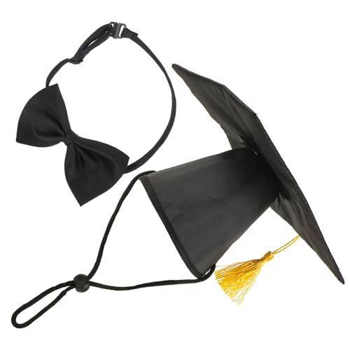 HOMOBABE 1 Satz Hut für Tierärzte Hundekappe und -kleiderabschluss Hundeabschluss Hundehalsband mit Absolventen-Hut Hundehalsband mit Absolventen-Outfit Hut für Haustier Hundekleidung Blue von HOMOBABE