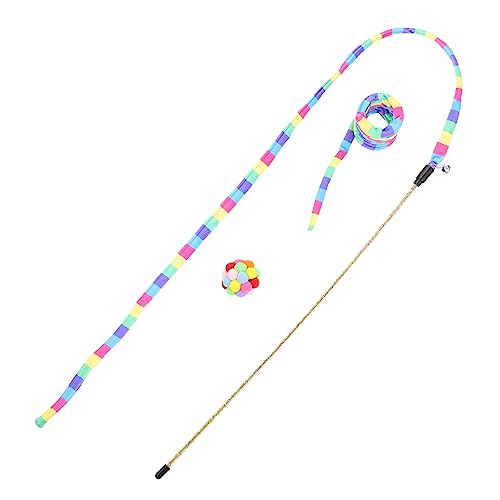 HOMOBABE 1 Satz Interaktives Katzenspielzeug Drinnen Anregend Für Ball Haustiere Katzen-Teaser Verschleißfester Kätzchen-Teaser Kätzchen Neckende Stange Plüsch HOMOBABE 1 Satz Interaktives Katzenspielzeug Drinnen Anregend Für Ball Haustiere Katzen-Teaser Verschleißfester Kätzchen-Teaser Kätzchen Neckende Stange Plüsch von HOMOBABE