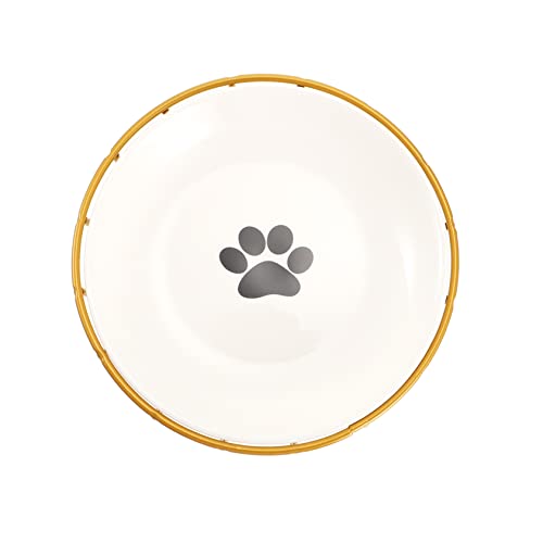 HOMOBABE 1 Satz Katzennapf-Set Stehen kapselförmige Katzenschale Welpe Katzennapf angehoben hoch Katzenfutterständer erhöhter Katzennapf Behälter für Katzenfutter Keramik von HOMOBABE