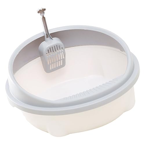 HOMOBABE 1 Satz Katzentoilette Schüsseln klein Ausbildung Wurf Tablett Katzenstreu für Haustiere Pet Supply Cat Müll Katzenklo Katzenstreu Pfanne Mülleimer Plastik Hellgrau HOMOBABE 1 Satz Katzentoilette Schüsseln klein Ausbildung Wurf Tablett Katzenstreu für Haustiere Pet Supply Cat Müll Katzenklo Katzenstreu Pfanne Mülleimer Plastik Hellgrau von HOMOBABE