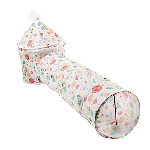 HOMOBABE 1 Satz Katzenzelt Tunnelspielzeug Set Faltbares Katzenspielzeug Süßen Mustern Atmungsaktiv und Kratzfest für Verspielte Katzen HOMOBABE 1 Satz Katzenzelt Tunnelspielzeug Set Faltbares Katzenspielzeug Süßen Mustern Atmungsaktiv und Kratzfest für Verspielte Katzen von HOMOBABE