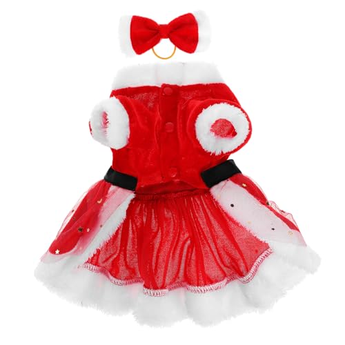 HOMOBABE 1satz Hundekostüm Für Weihnachten Santa Claus Outfit Mit Haarband Warm Und Weich Für Kleine Hunde s Festliche Hundekleidung Für Weihnachtsfeiern Und Feiertage HOMOBABE 1satz Hundekostüm Für Weihnachten Santa Claus Outfit Mit Haarband Warm Und Weich Für Kleine Hunde s Festliche Hundekleidung Für Weihnachtsfeiern Und Feiertage von HOMOBABE