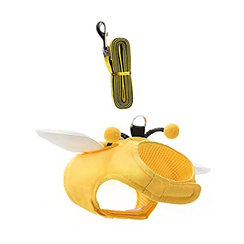 HOMOBABE 1 Satz Leine gehende Katze Weste Katze und gepolstert groß Hallo süßes Hundegeschirr für Kätzchen Kleiner Gurt für Tiere Stoff Yellow HOMOBABE 1 Satz Leine gehende Katze Weste Katze und gepolstert groß Hallo süßes Hundegeschirr für Kätzchen Kleiner Gurt für Tiere Stoff Yellow von HOMOBABE