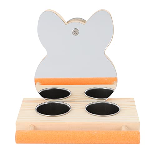 HOMOBABE 1 Satz Papagei Futternapf Für Papageien Fütterung Schüssel Papageiennäpfe Und -Halter Wasser Haustier Vogelkäfig-papageienspielzeug Papageienfutter Für Käfig Essen Holz von HOMOBABE
