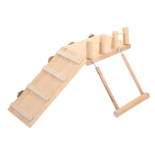HOMOBABE 1 Satz Papageienleiter Hamster kleintierspielzeug ratten käfig kucheltier eincremehilfe Toy DIY Chinchilla-Plattform interessanter Chinchillazaun zarte Chinchilla-Plattform hölzern von HOMOBABE