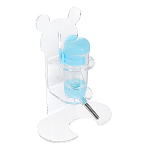 HOMOBABE 1 Satz Ständer Wassertrinkflasche für Haustiere Teiliges Set mit Halter und Auslaufsicherer Trinkflasche für Hamster Kaninchen und Meerschweinchen Höhenverstellbar und Leicht zu von HOMOBABE
