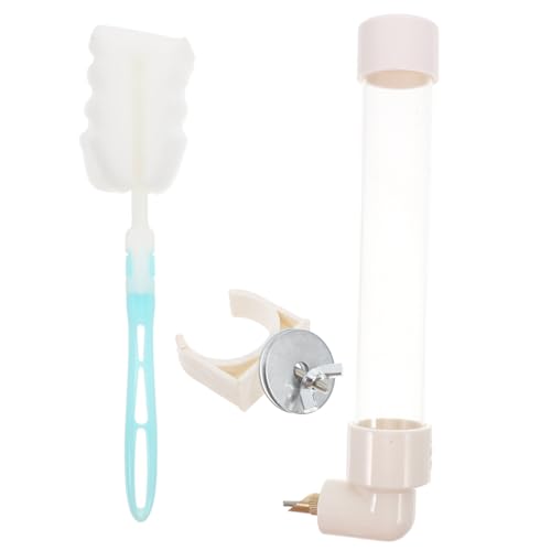 HOMOBABE 1 Satz Wasserspender für Kleintiere Automatischer Vogel und Kaninchen Trinkbrunnen Hängender Futterspender für Papageien für Vogelkäfige Platzsparend und Leicht zu Reinigen von HOMOBABE
