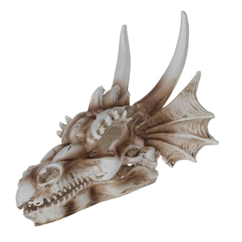 HOMOBABE 1 Stück Dinosaurier-Schädel-Ornament wohnungseinrichtung wohnungsdeko hausdeko Aquarium versteck Tierversteck wohnraumdeko Schädelmodell aus Harz Dinosaurier-Schädel-Modell von HOMOBABE