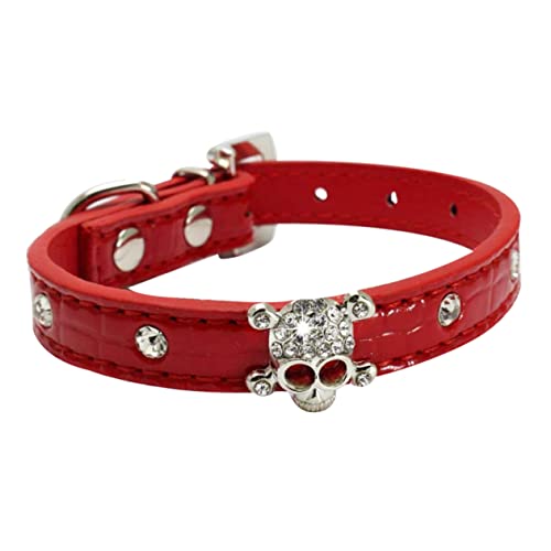 HOMOBABE 1 Stück Halloween-Schädel-Haustierhalsband Halloween Dekoration Halloween-Dekoration abreißbares Hundehalsband Haustiere Kleidung PU-Haustierhalsbänder stilvolle Haustierhalsbänder von HOMOBABE