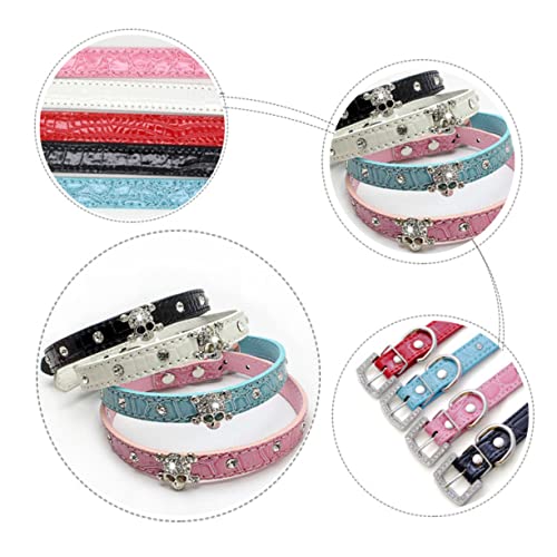HOMOBABE 1 Stück Halloween-Schädel-Haustierhalsband Halloween Dekoration Halloween-Dekoration für Haustiere Hundebandana Kostüm stylische Hundehalsbänder PU-Hundehalsbänder Black von HOMOBABE