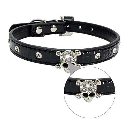 HOMOBABE 1 Stück Halloween-Schädel-Haustierhalsband -Hundehalsbänder Hund Halloween Costume Halloween Kleidung stilvolle für Haustiere Hundeschädelhalsbänder Pu von HOMOBABE