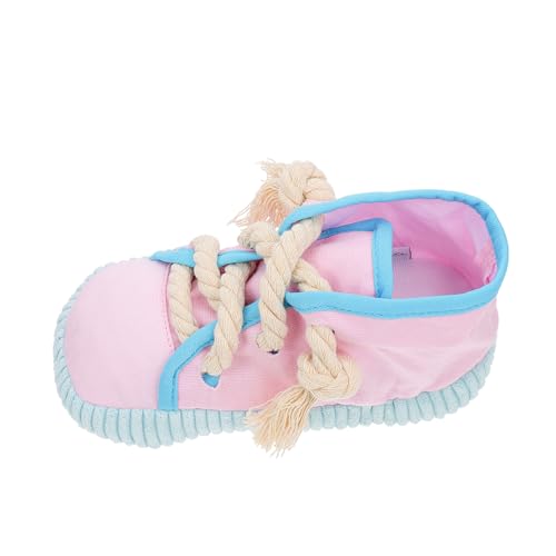 HOMOBABE 1 Stück Haustier Lustig Zäh Klein Hund Für Haustiere Zum Kauen Von Schuhen Welpe Karikatur Haustier -kau -spielzeugpapler Stoff Rosa von HOMOBABE