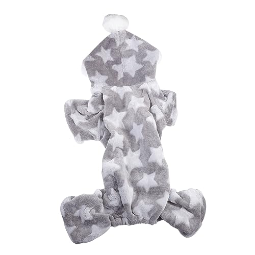 HOMOBABE 1 Stück Haustier-Pyjama Motorhaube Hundekostüme Für Große Hunde Hundekleidung Winddichtes Haustier-Outfit Hundemützen Kostüme Für Hunde Haustier-Overall-Outfit Korallenvlies von HOMOBABE