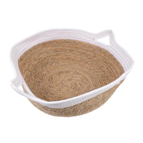 HOMOBABE 1 Stück Haustierbett kleines hundebett Tipi waschbares hundebett Zwinger Hundebett mit Baldachin haustierzelt pet Teepee Schlafnest für Haustiere Schlafbett für Katzen Stroh Weiß HOMOBABE 1 Stück Haustierbett kleines hundebett Tipi waschbares hundebett Zwinger Hundebett mit Baldachin haustierzelt pet Teepee Schlafnest für Haustiere Schlafbett für Katzen Stroh Weiß von HOMOBABE