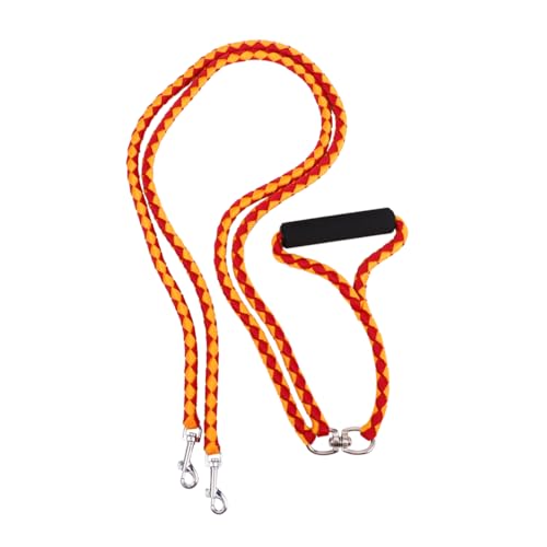 HOMOBABE 1 Stück Haustierleine Welpenhalsband Hundewelpenleine Geschirrleinen Geflochtene Laufleine Dicke Tags Doppelte Haustier Trainingsleine Outdoor Leine Haustier Handleine von HOMOBABE