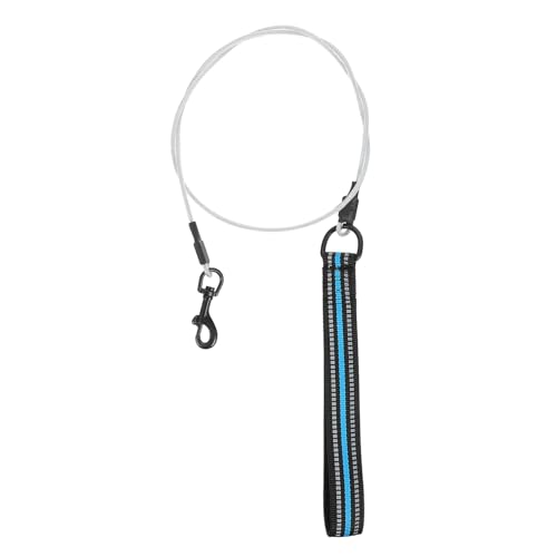 HOMOBABE 1 Stück Hundeleine geformt Leine ausziehbar Erweiterbar Ausbildung für Hunde Schild Hundeseil hundegurt hundelaufband Haustierseil aus Stahldraht Trainingsseil für Hunde Nylon Blue von HOMOBABE