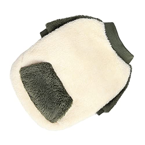 HOMOBABE 1 Stück Kleidung Für Haustiere Dackel Welpenpullover Aus Fleece Großer Hundemantel Hundeleine Kühlmantel Für Hunde Party Lustige Haustierkleidung Vlies Kalt Dark Green Polarfleece von HOMOBABE
