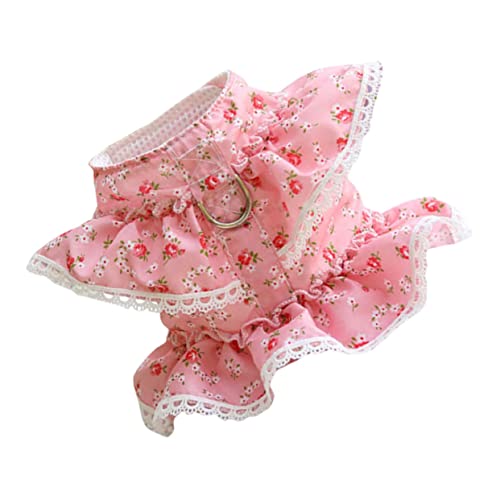 HOMOBABE 1 Stück Kleidung für Haustiere pet Supplies Haustierkleidung Haustierweste Traktion Katzenkleidung für Katzen Brust Gurt und Leine für Katzen Geschirr für Katzen Polyester Rosy von HOMOBABE
