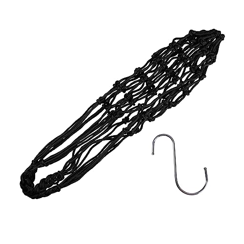 HOMOBABE 1 Stück Papageien-Futternetz Taube Futterbeutel für Hühnervögel Hahn Küken Snack Bag snackbeutel Papageienfutternetzbeutel Vogelfütterungstasche Haken aus Edelstahl Black von HOMOBABE