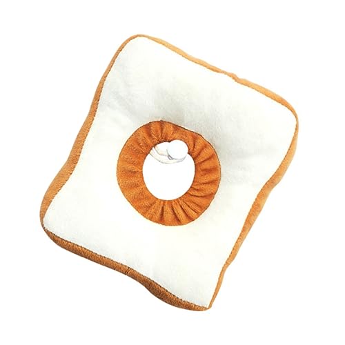 HOMOBABE 1 Stück Party Beruhigende Rekonvaleszenz Schild Für Kragen Haustier Katzenhalsbänder Klein Weicher Toastbrotkegel Heimtierbedarf Yellow Baumwolle von HOMOBABE