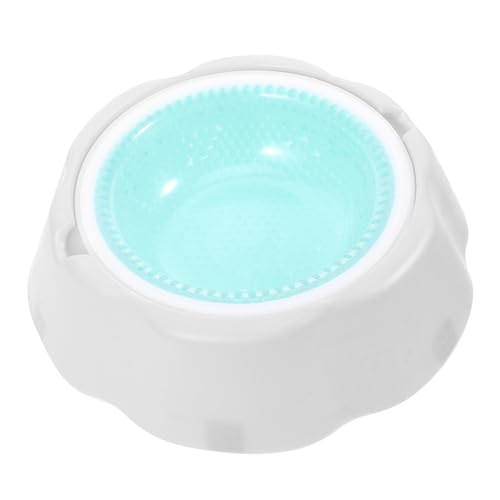 HOMOBABE 1 Stück Pet Cooler Bowl für Sommer Haustier Trinkschüssel mit Kondensationsperlen und Leicht zu Reinigen für Katzen und Hunde Grün von HOMOBABE