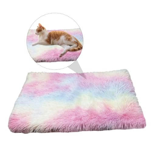HOMOBABE 1 Stück Plüschtierkissen für Plüschkatzenbett Katzenplüsch Plüschtiere Flauschiges katzenbett Haustier drinnen Plüschkatzennest Stoff Colorful von HOMOBABE