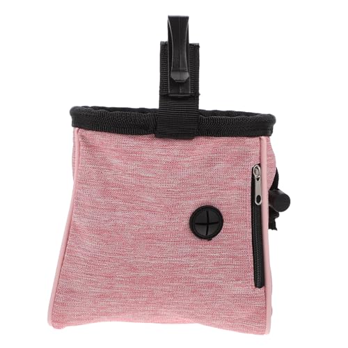 HOMOBABE 1 Stück Snackpaket für Haustiere Snackbeutel für Haustiere Kleiner Beutel Körperpflege hundeerziehung hundebedarf Beutel für Hundefutter im Freien Hundetasche aus Oxford-Stoff Rosa von HOMOBABE