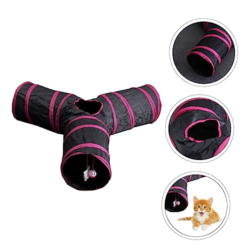 HOMOBABE 1 Stück Spieltunnel Für Haustiere Interaktiv Katzentunnel Faltbar Spieltunnel Für Kleine Haustiere Pet-Rohr Kätzchen Drinnen Tunnel- Für Haustiere Polyester von HOMOBABE