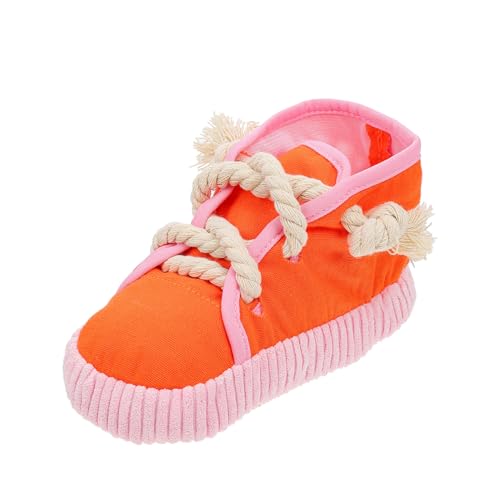 HOMOBABE 1 Stück Tierschuhe Hund quietschende spielzeuge für welpen groß geformt Welpenzahnen lustig für Welpen Welpenspielzeug beim Zahnen Stoff Orange HOMOBABE 1 Stück Tierschuhe Hund quietschende spielzeuge für welpen groß geformt Welpenzahnen lustig für Welpen Welpenspielzeug beim Zahnen Stoff Orange von HOMOBABE