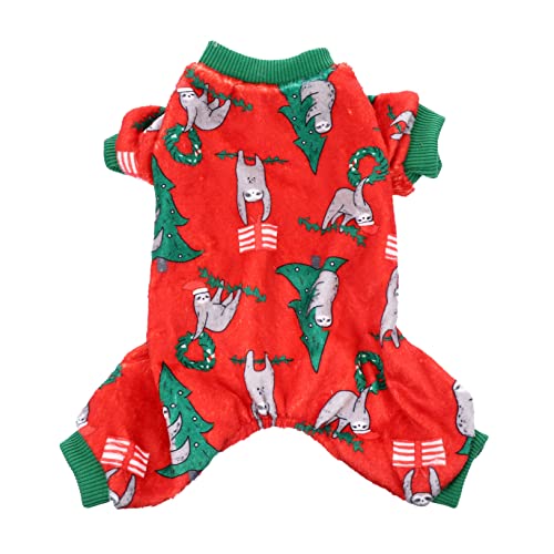 HOMOBABE 1 Stück Weihnachts-Haustier-Kleidung Weihnachts-Haustierbekleidung Kostüme anziehen Die Haustierhut Weihnachten Weihnachtshundekostüm Weihnachtskostüm für Haustier Korallenvlies von HOMOBABE