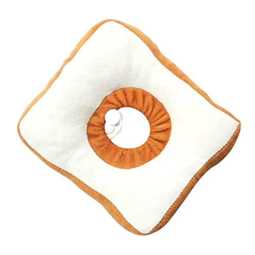 HOMOBABE 1 Stück katzenhalsbänder Katzenkostümzubehör mit Glocke geformt welpen weicher Toastbrotkegel Haustier schützender Halskragen Baumwolle Yellow von HOMOBABE