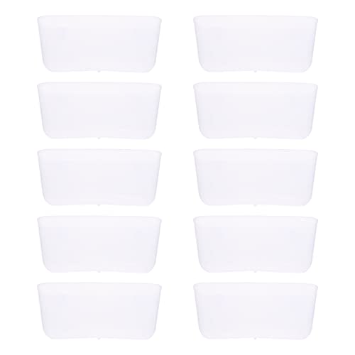 HOMOBABE 10 Stück Automatische Taubentröge Nistschalen Für Tauben Käfig Tassen Wurf Haustier Pet Feeder Vogelkäfig Erdnuss Vogelstange Mit Futternapf Käfige Schüssel Plastik Weiß von HOMOBABE